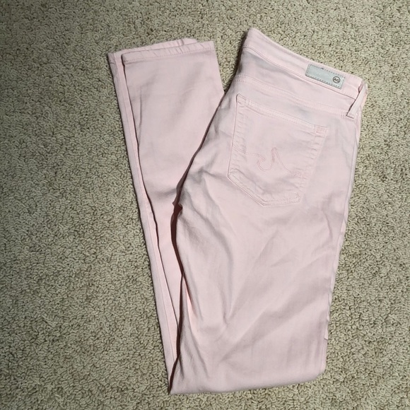 Ag Adriano Goldschmied Pants - AG super skinny legging ankle, dusty pink